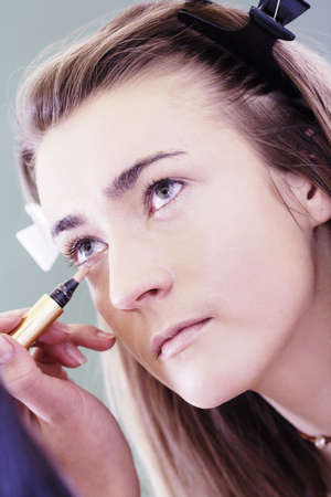 Portrait of a pretty womanの写真素材