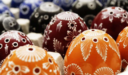 Colorful easter egg - hand painted