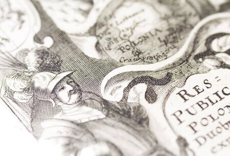 The old map. The old manuscriptの写真素材