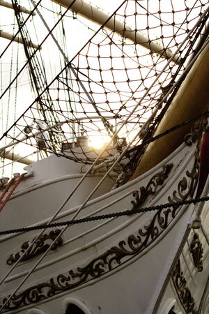 Yacht - Fragment of sailing ship