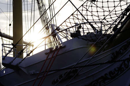 Yacht - Fragment of sailing ship