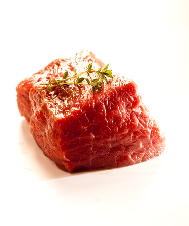 Beef serving raw meat for dinner.の写真素材