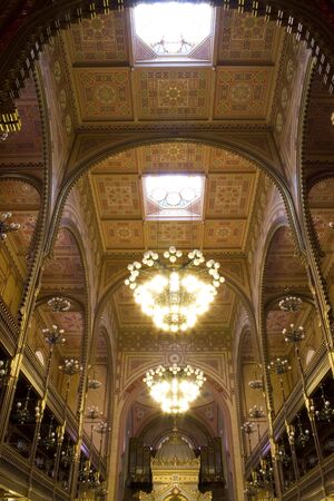 The Great Synagogue in Dohany street in Budapestの写真素材