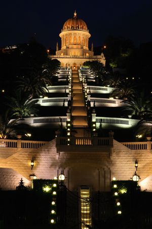 bahai gardens in Haifa, israelの写真素材
