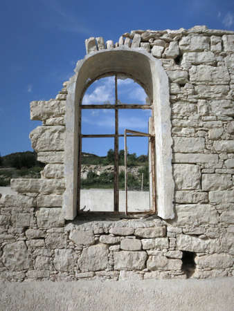 Abandoned Alassa church, Cyprusの写真素材