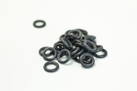 Black O-Rings on white background.