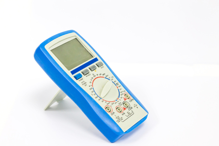 Digital multimeter on white background, part of Digital multimeter.