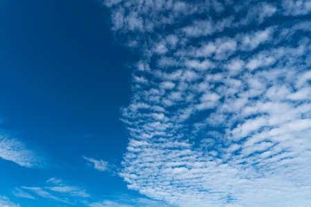 Blue sky with white clouds Blue sky on clear days background or texture.