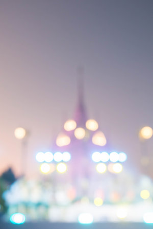 Beautiful bokeh Lights blurred background.の写真素材