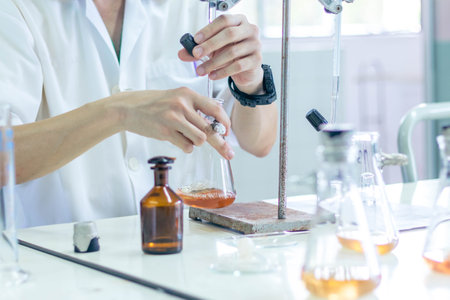 Science laboratory research and development concept.の写真素材