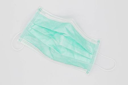 Disposable surgical face mask cover mouth and nose. Healthcare medical Coronavirus quarantine