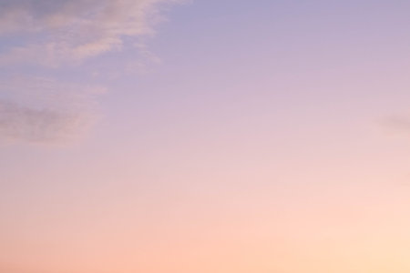 Blue sky background with tiny clouds. Nature cloud blue sky background.の写真素材