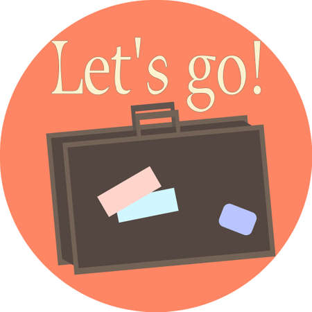 Holiday vacation design. Travelling bag accessoireのイラスト素材