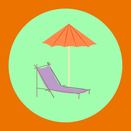 Summertime traveling background with beach summer accessories, vector illustration.のイラスト素材