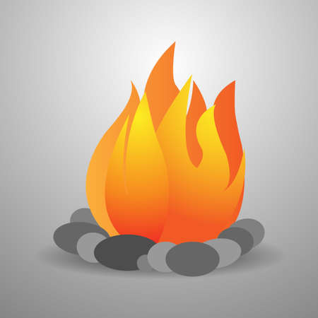 Burning fireのイラスト素材