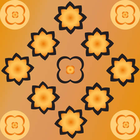 Ornament. Wallpaper vintage pattern. Vector illustration