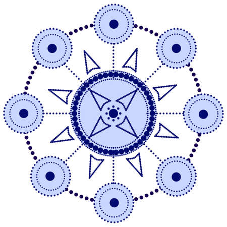 East infographics. Wind rose diagram vector and compass with places for textのイラスト素材