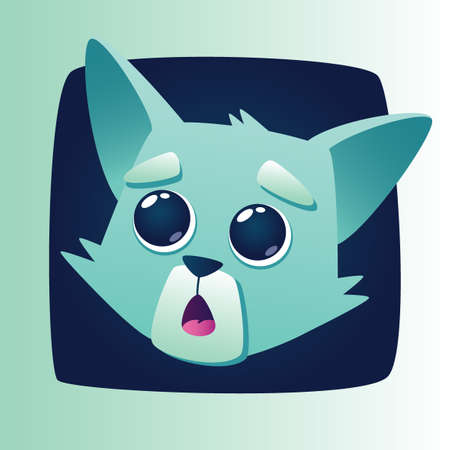 Abstract cat. Can be used for a pet chop, vetetinary clinic card designのイラスト素材