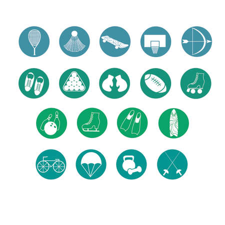 Different kinds of sports symbolsのイラスト素材
