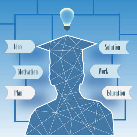 Abstract science, medicine, biotechnology digital illustration Infographic. Innovation idea...