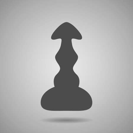 Dildo sex toy. Anus shaped item. Vectorのイラスト素材