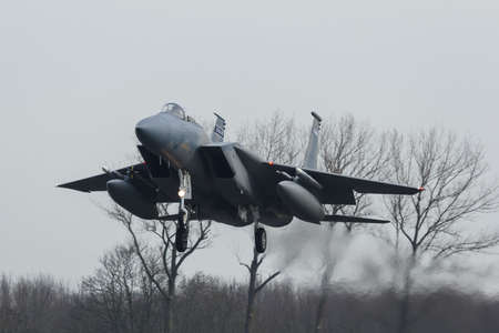 USAF F-15 Eagle during the exercise Frisian Flagのeditorial素材