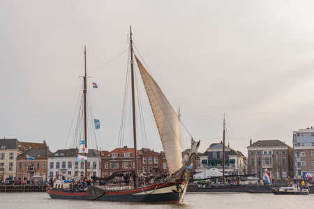 Kampen, The Netherlands - March 30, 2018: Clipper Hester at Sail Kampenのeditorial素材