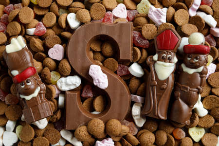 Dutch candy called Pepernoten eaten during Sinterklaas feastの写真素材