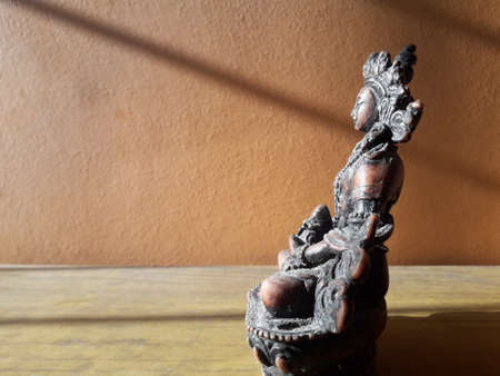 Manjushree is the Bodhisattva  Wisdom. The sword in the hand  Manjushri is called the Prajna khadga or the Sword  Wisdom, which is believed to destroy the darkness  ignorance  the luminous rays issuing out  it.の写真素材