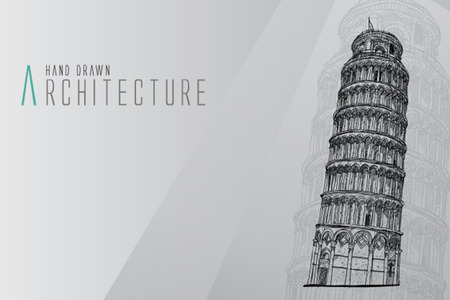 Italy vector logo design template. leaning tower of Pisa or Tower icon.のイラスト素材