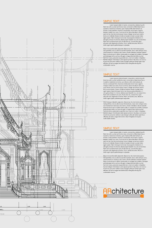 sketch design of temple,vectorのイラスト素材