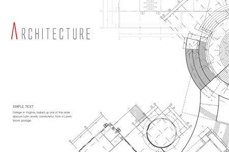 Architecture blueprint design.のイラスト素材