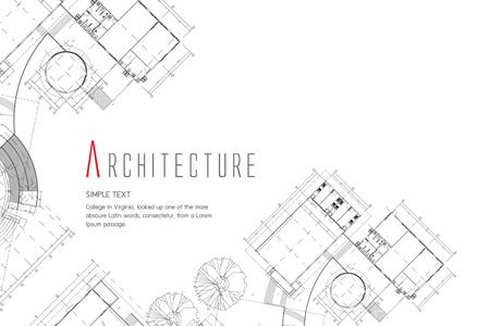 Architecture blueprint design.のイラスト素材