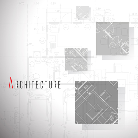 Illustration of house architecture.のイラスト素材