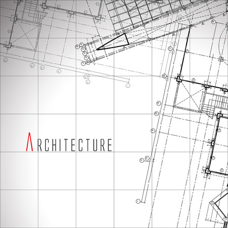 Architecture blueprint illustration.のイラスト素材