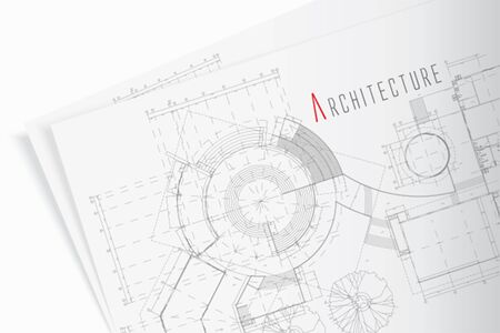 The part of an architectural projectのイラスト素材