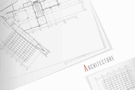 The part of architectural projectのイラスト素材