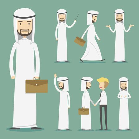 Arab businessman characterのイラスト素材