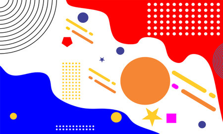 Abstract background with geometric shapes. Vector illustration for your graphic design.のイラスト素材