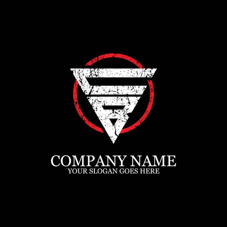 CB initial logo inspiration, gym design logo templateのイラスト素材