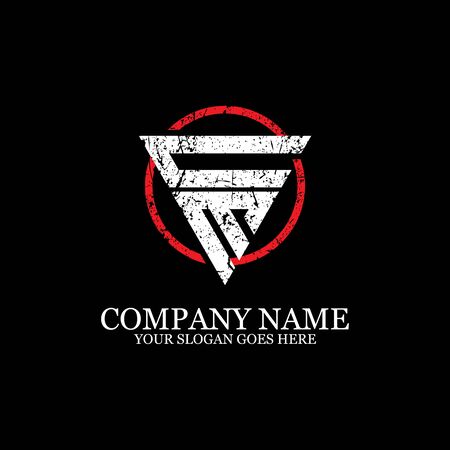 CM initial logo inspiration, gym design logo templateのイラスト素材