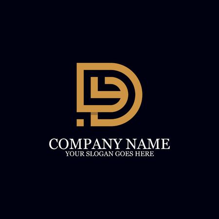 Letter DY Monogram Logo Inspiration, great for logo Marks, Clean and clever logo templates, initial logo designsのイラスト素材