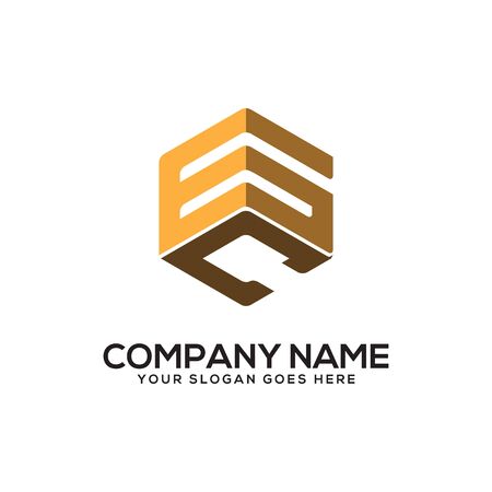 GC initial letter Logo Inspiration, G and C combination logo vector with hexagonal ideaのイラスト素材