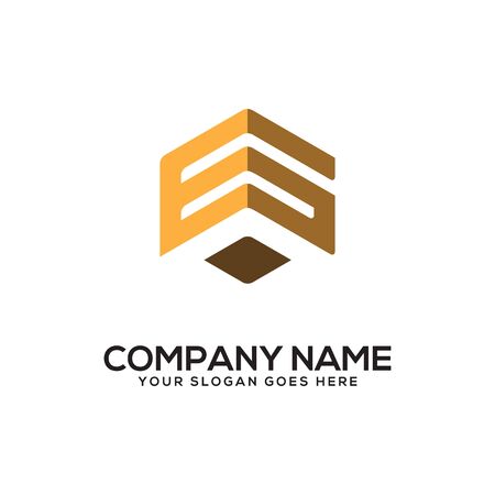 GD initial letter Logo Inspiration, G and D combination logo vector with hexagonal ideaのイラスト素材