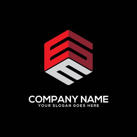 GD initial letter Logo Inspiration, G and D combination logo vector with hexagonal ideaのイラスト素材