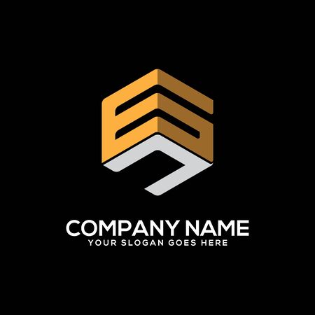 GN initial letter Logo Inspiration, G and N combination logo vector with hexagonal ideaのイラスト素材