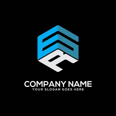 GR initial letter Logo Inspiration, G and R combination logo vector with hexagonal ideaのイラスト素材