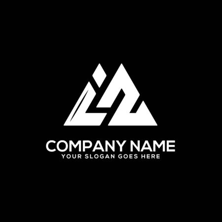 I Z initial logo inspiration, I and Z logo vector, can used sport, finance, firm logo templateのイラスト素材