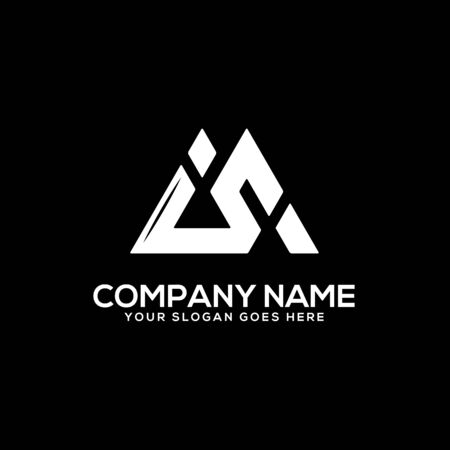 IS initial logo inspiration, I and S logo vector, can used sport, finance, firm logo templateのイラスト素材