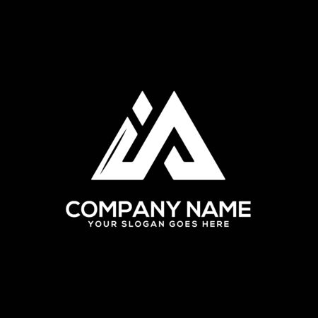 IA initial logo inspiration, I and A logo vector, can used sport, finance, firm logo templateのイラスト素材